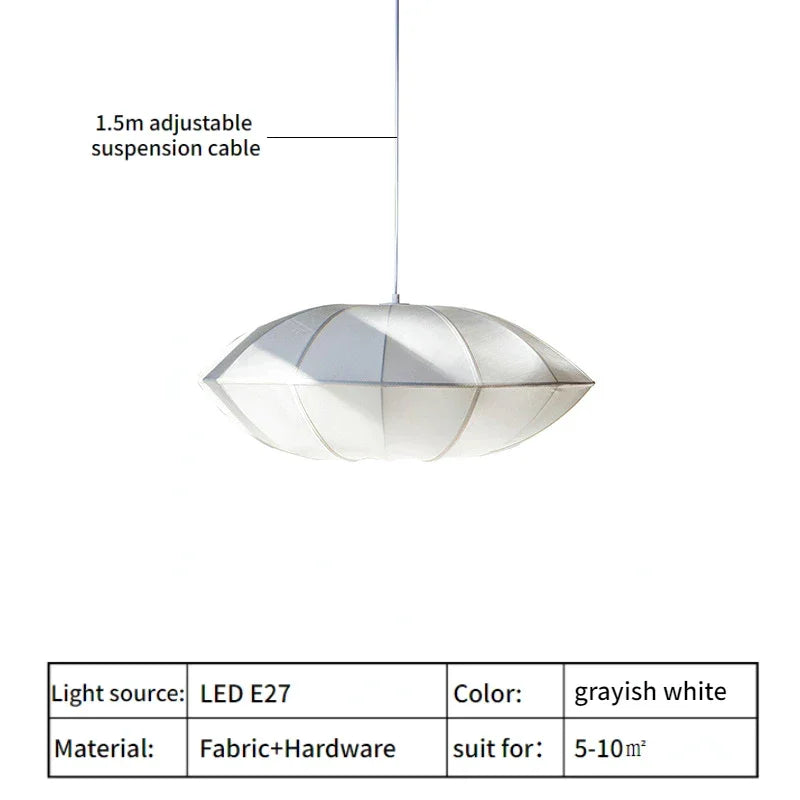 CHIC REAL SILK PENDANT LAMP | CLOK785