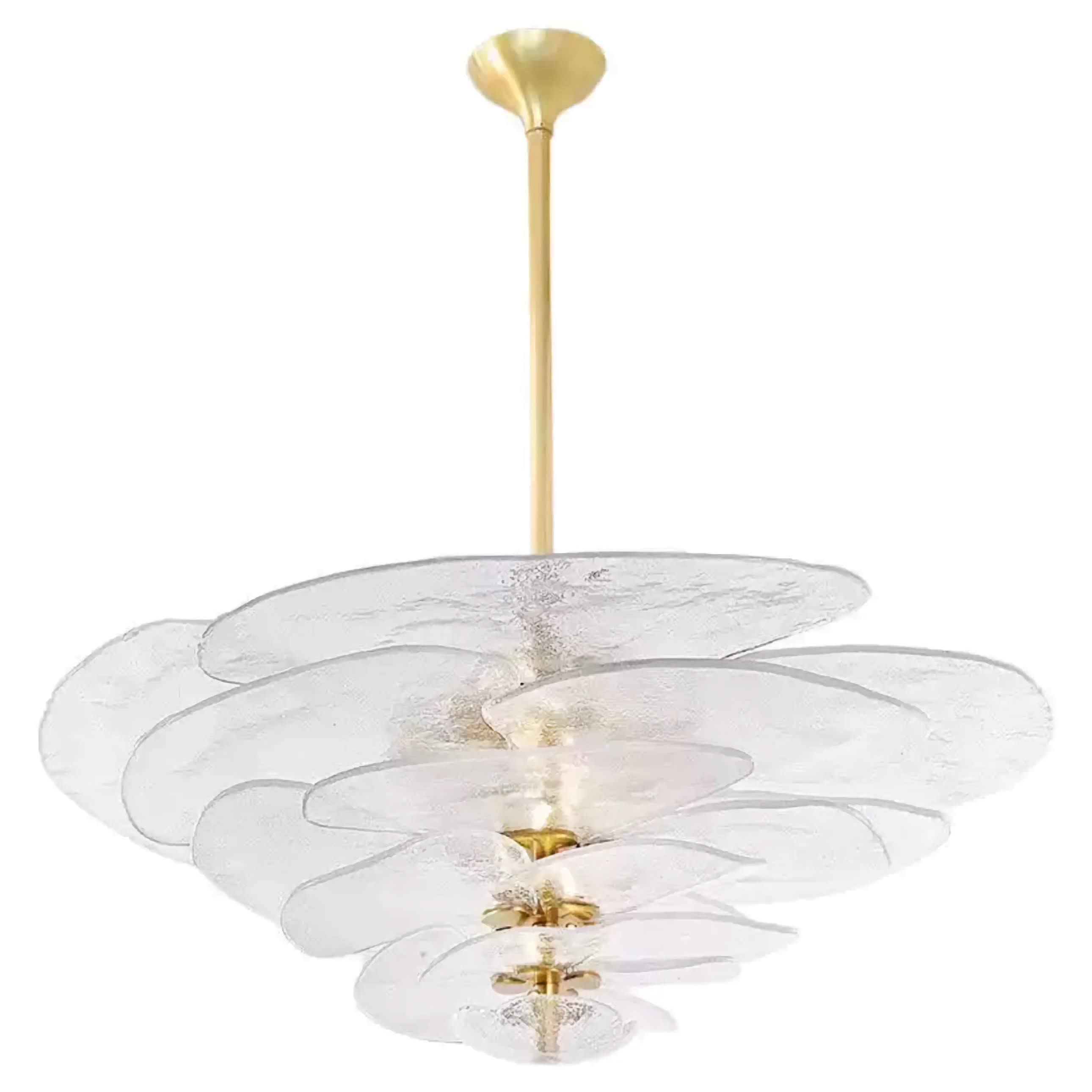 CLEAR FIORE ART DECO GLASS CHANDELIER | CLZL896620C