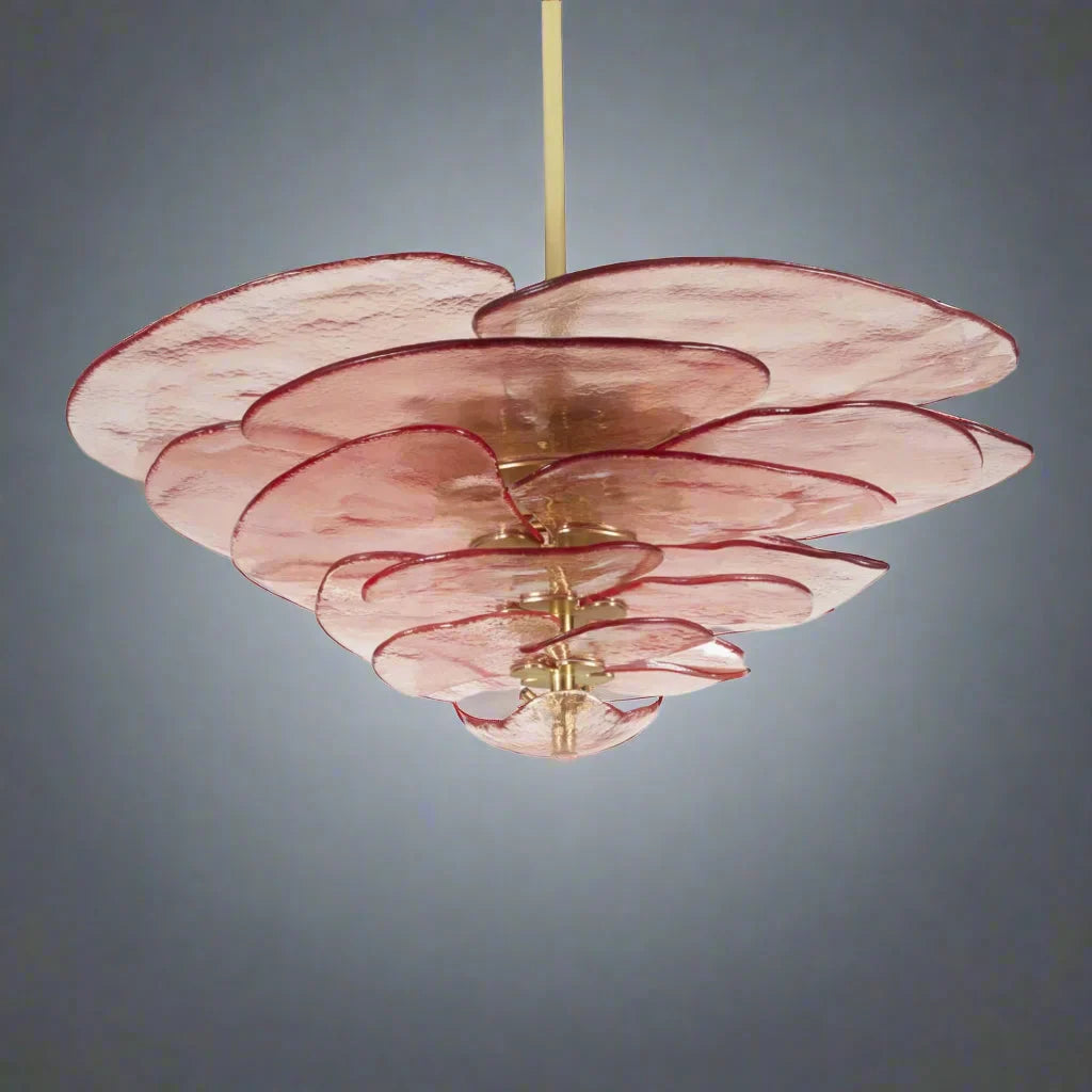 CLEAR FIORE ART DECO GLASS CHANDELIER | CLZL896620C