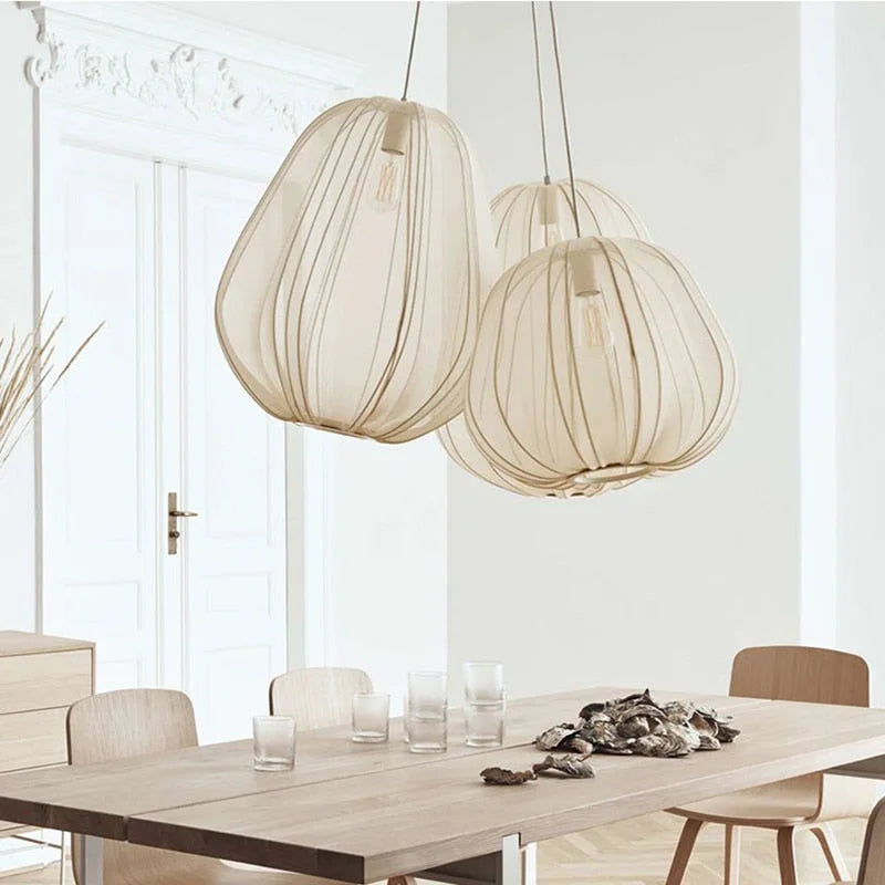 COCOON CLOTH PENDANT LIGHTS