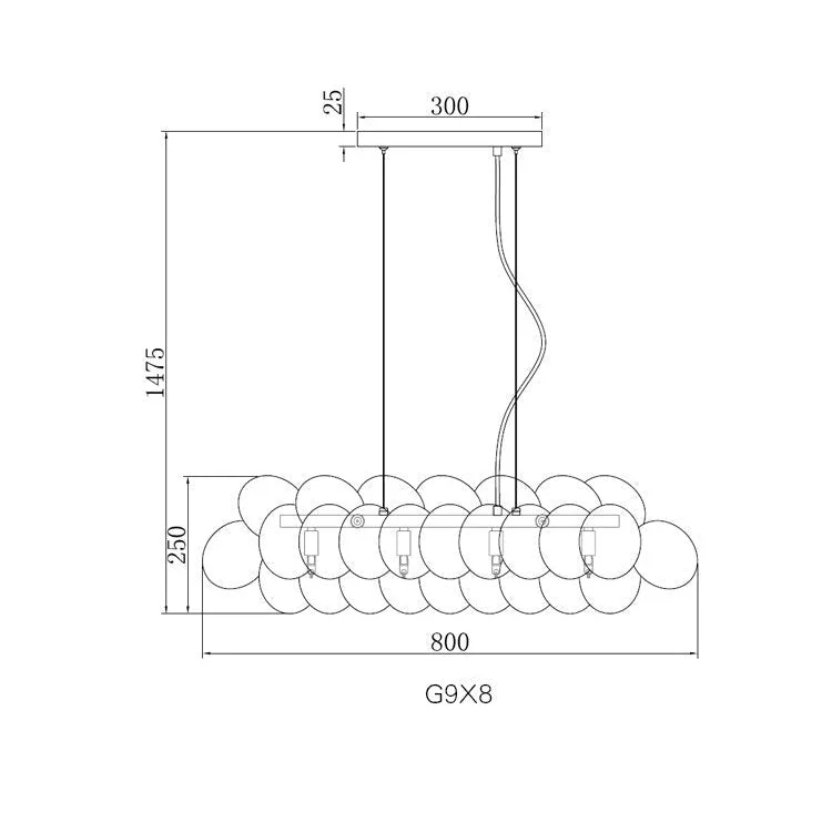 COLORFUL GLASS BALLOON PENDANT LAMPS | DESIGN CLP87852X