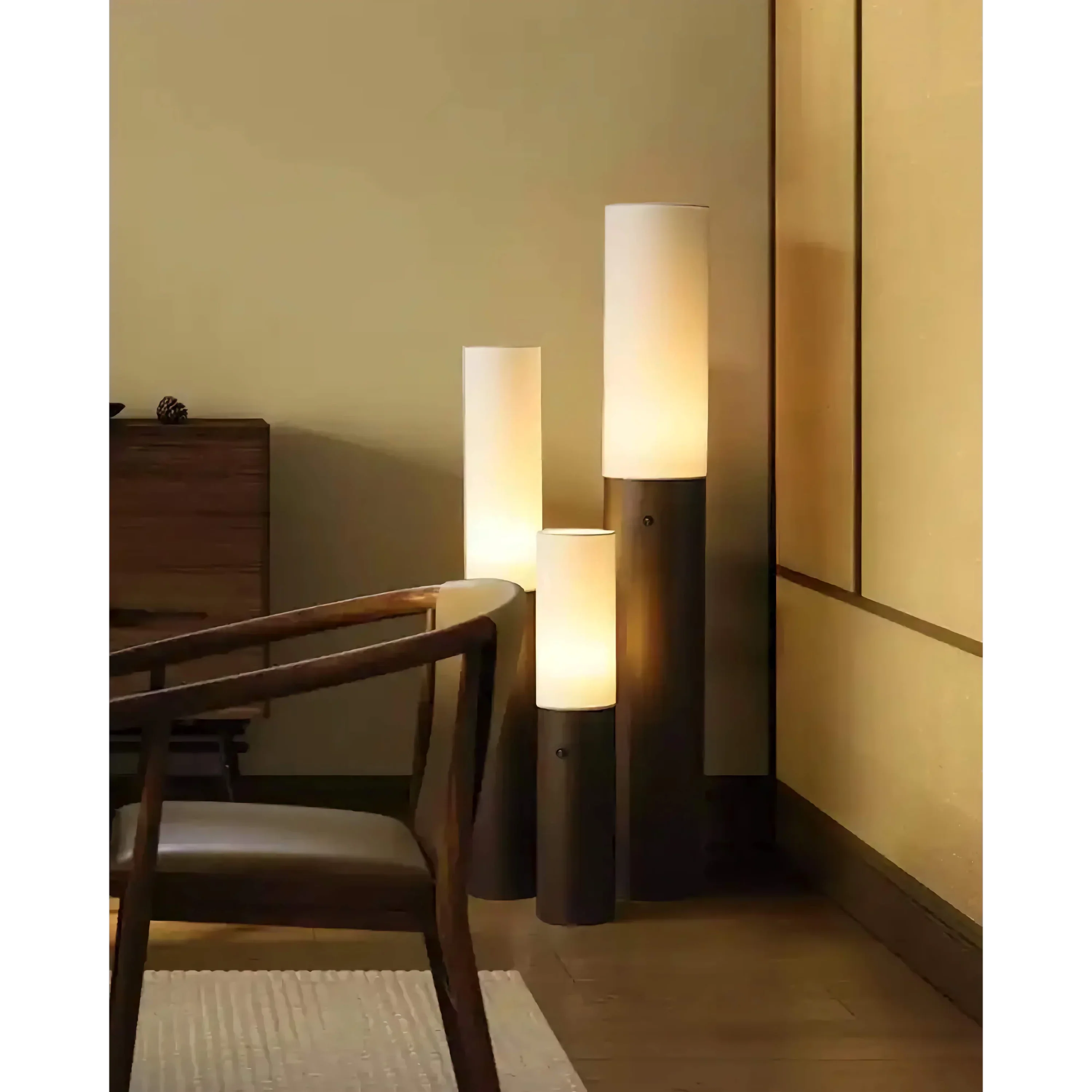 COLUMNAR WOOD FLOOR LAMPS | CLWAB25S