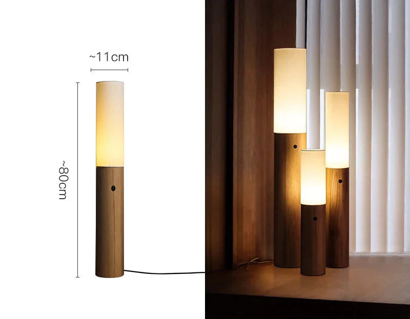 COLUMNAR WOOD FLOOR LAMPS | CLWAB25S