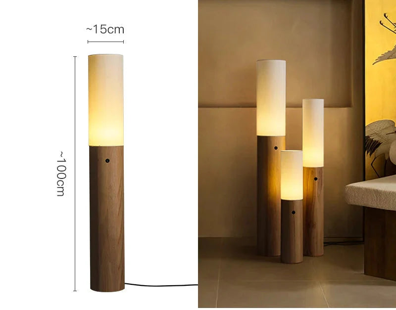 COLUMNAR WOOD FLOOR LAMPS | CLWAB25S