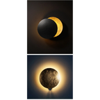 CONTEMPORARY METAL MOON WALL LAMP | CL478789