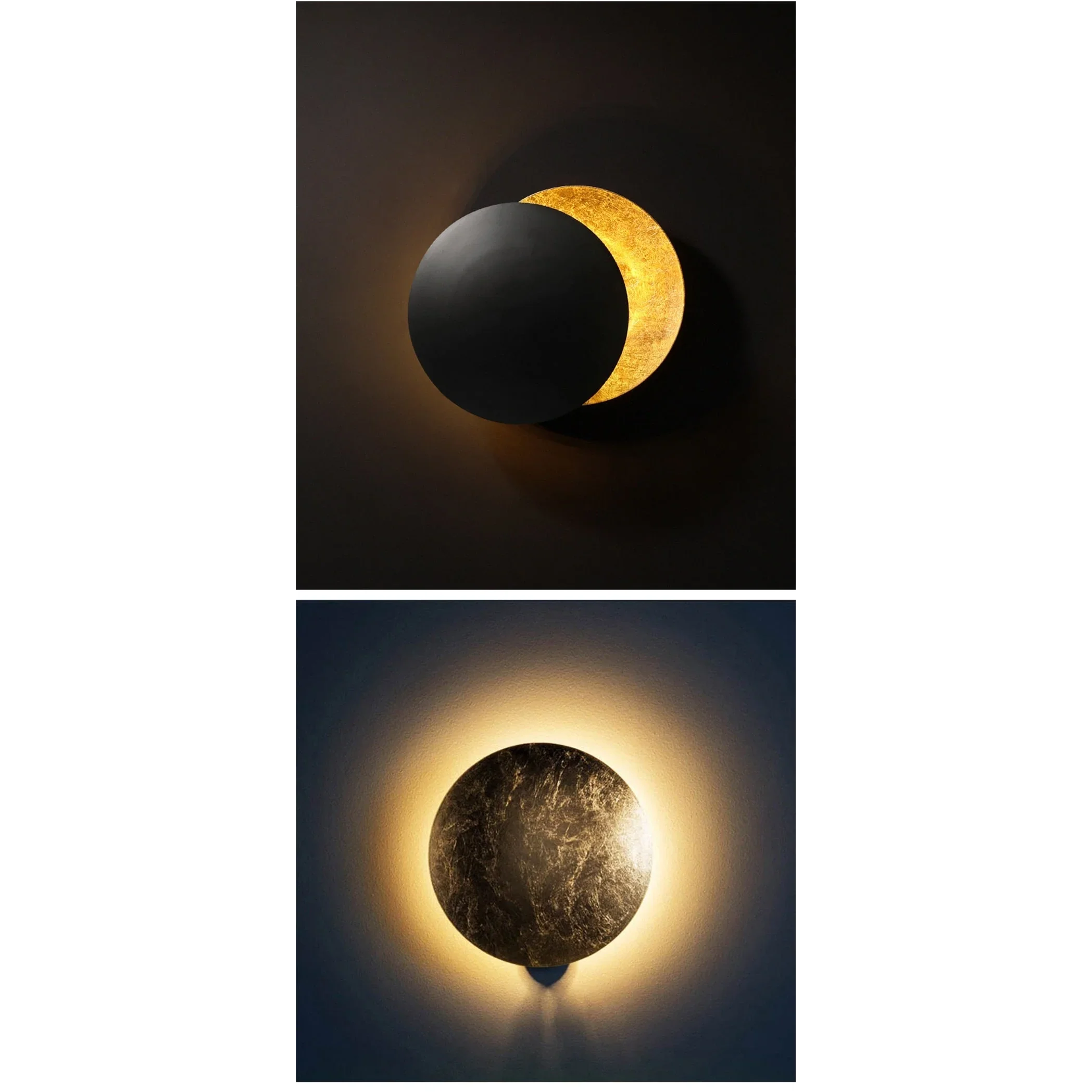 CONTEMPORARY METAL MOON WALL LAMP | CL478789