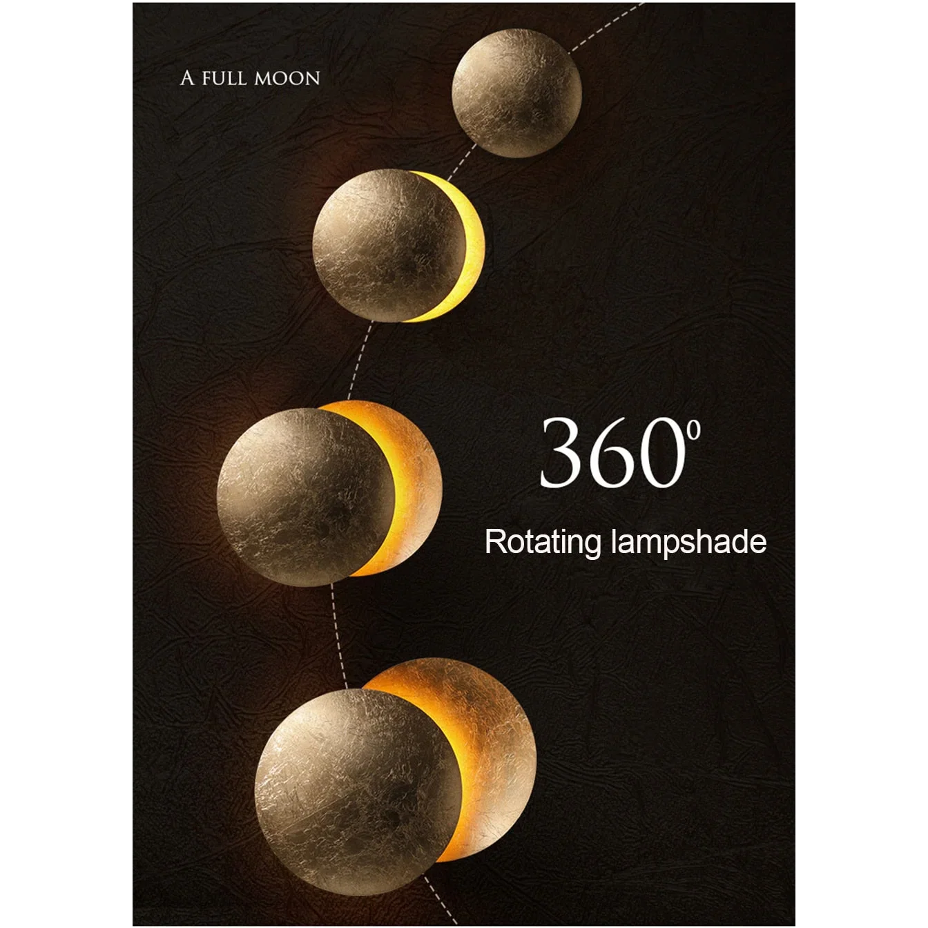 CONTEMPORARY METAL MOON WALL LAMP | CL478789