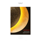 CONTEMPORARY METAL MOON WALL LAMP | CL478789