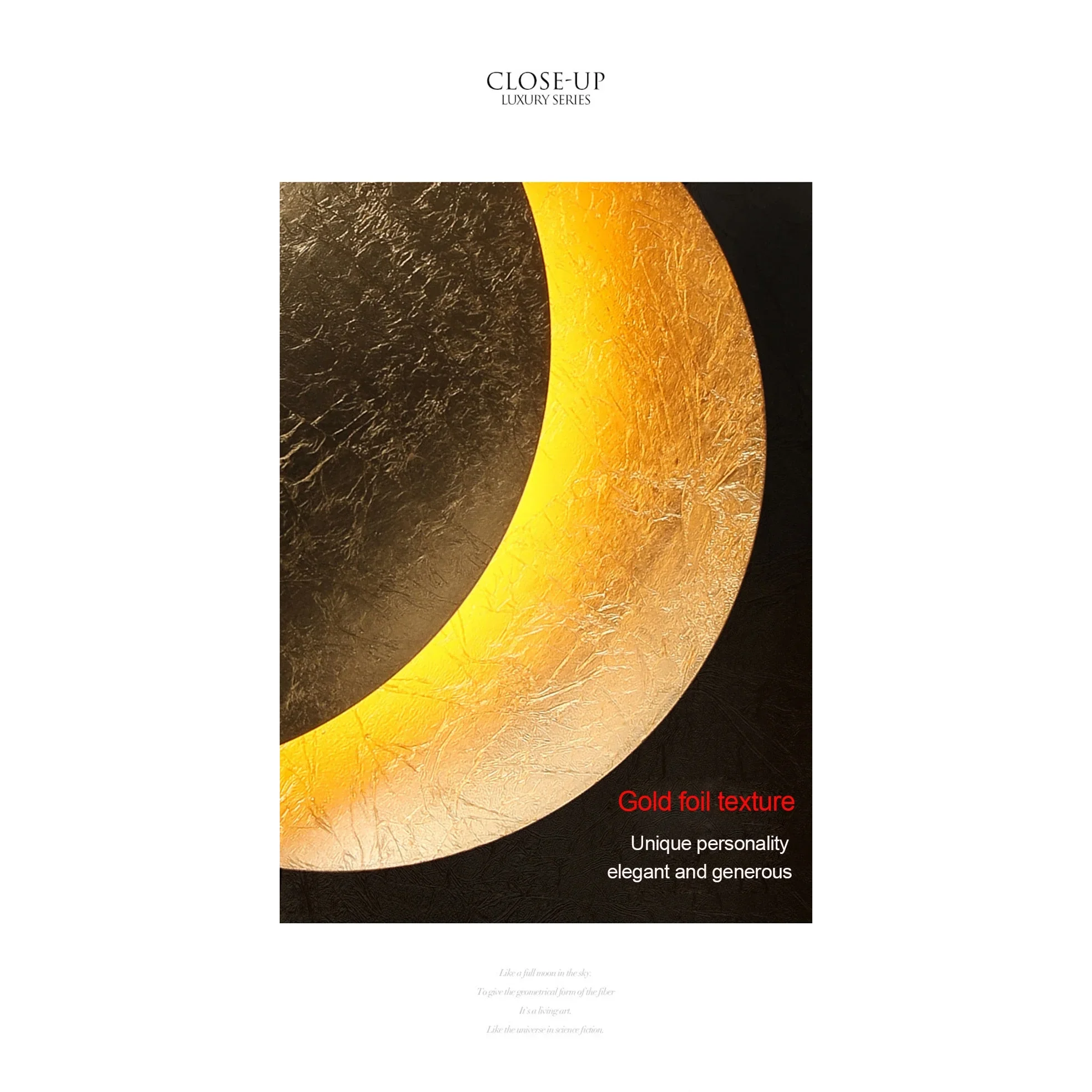 CONTEMPORARY METAL MOON WALL LAMP | CL478789