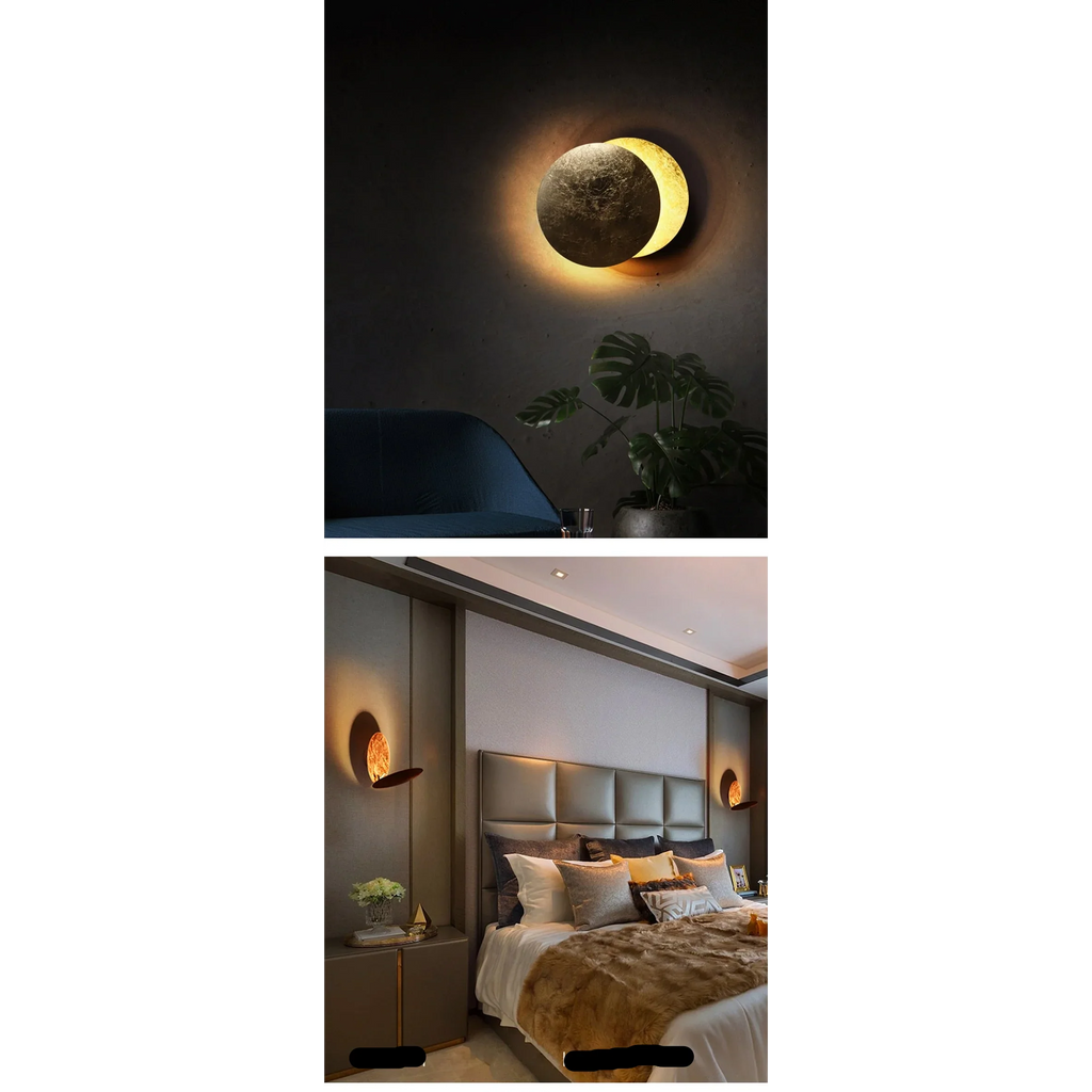 CONTEMPORARY METAL MOON WALL LAMP | CL478789