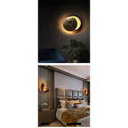 CONTEMPORARY METAL MOON WALL LAMP | CL478789