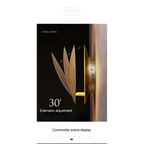 CONTEMPORARY METAL MOON WALL LAMP | CL478789