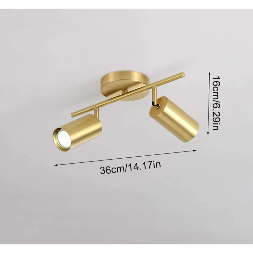 COPPER 2-LIGHTS TRACK LIGHTING FIXTURE | DESIGN CLXCP802