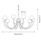 COPPER ALABASTER CHANDELIER | CLKKI1014