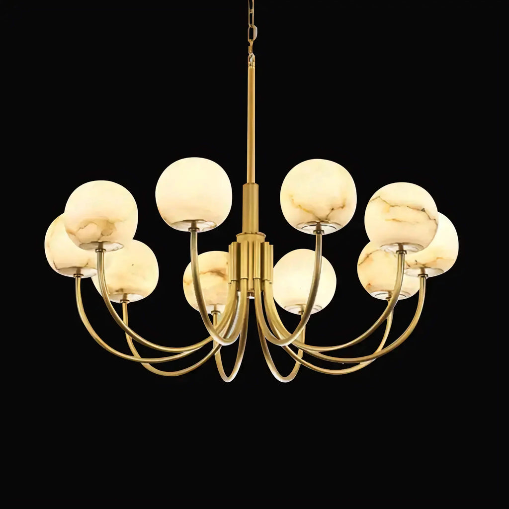 COPPER ALABASTER CHANDELIER | CLKKI1014