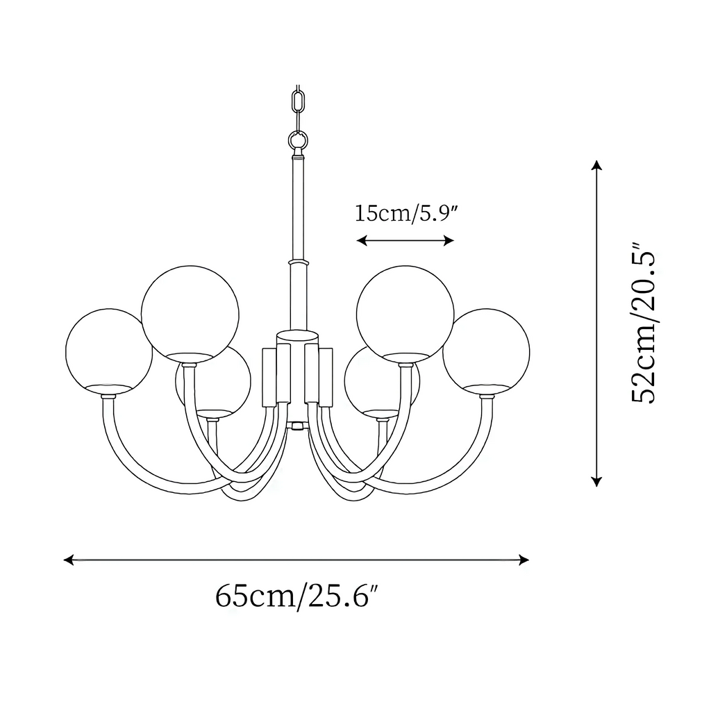 COPPER ALABASTER CHANDELIER | CLKKI1014