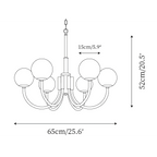 COPPER ALABASTER CHANDELIER | CLKKI1014