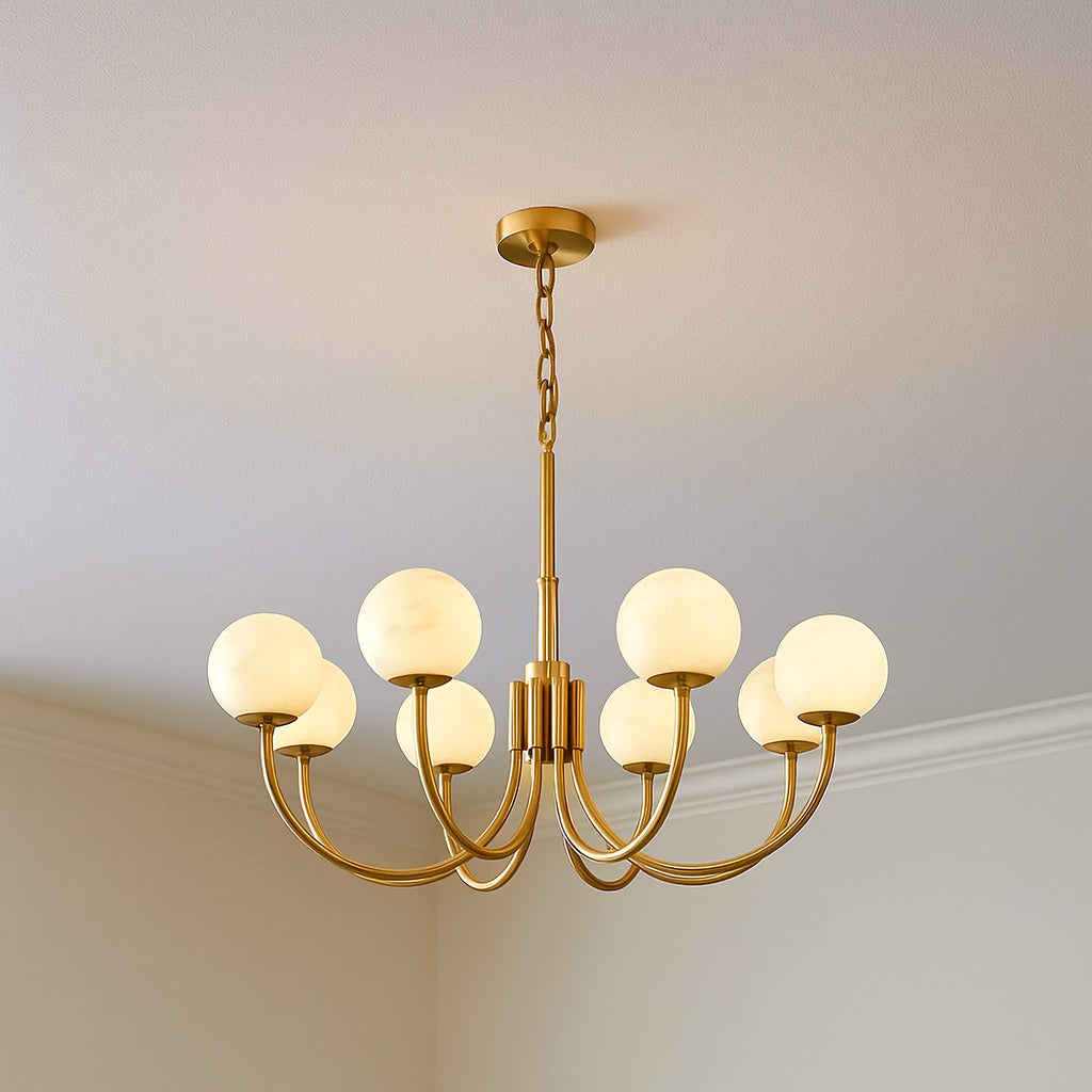 COPPER ALABASTER CHANDELIER | CLKKI1014