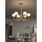 COPPER ALABASTER CHANDELIER | CLKKI1014