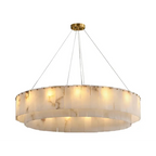 COPPER & ALABASTER CHANDELIER | CLNN025880