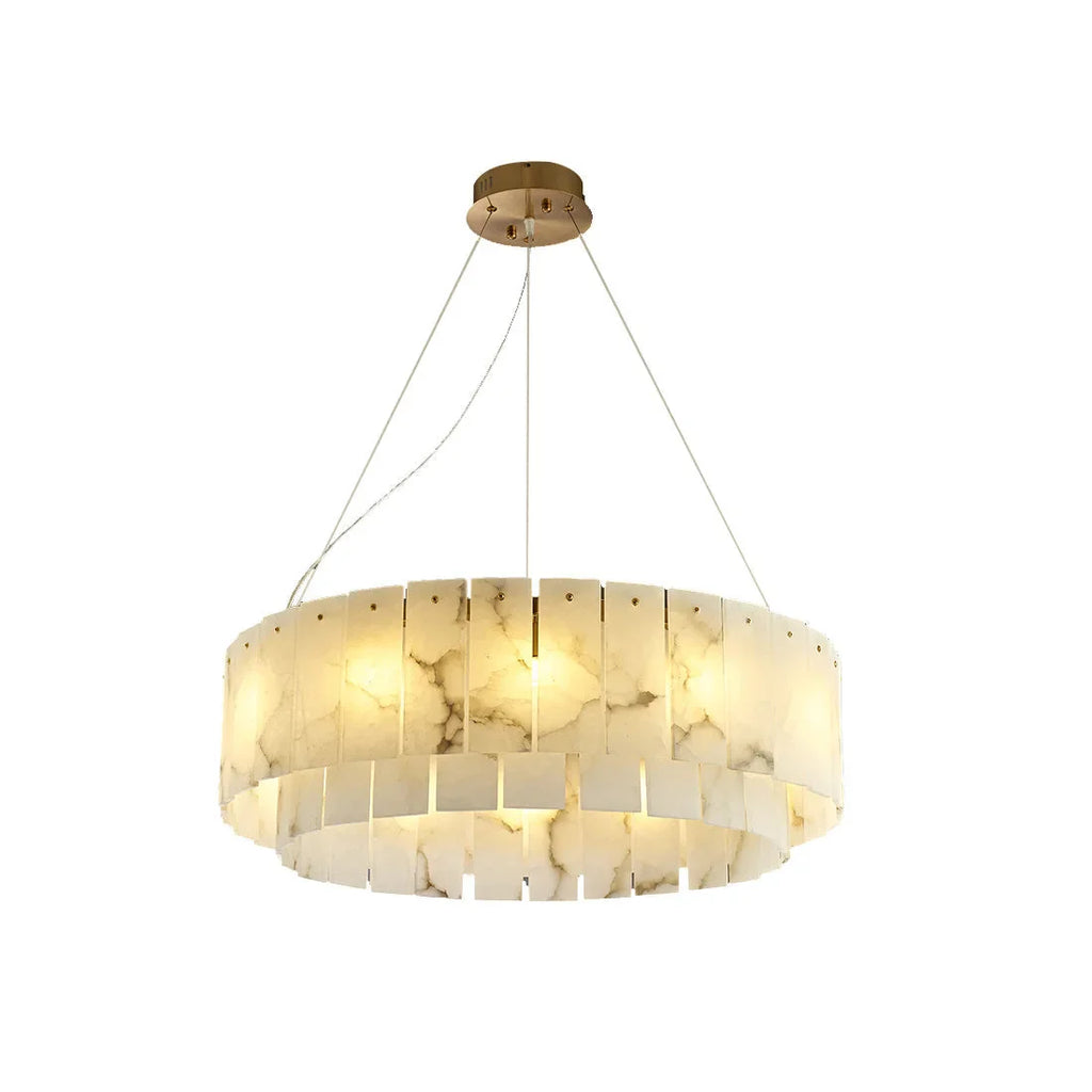 COPPER & ALABASTER CHANDELIER | CLNN025880