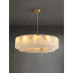 COPPER & ALABASTER CHANDELIER | CLNN025880