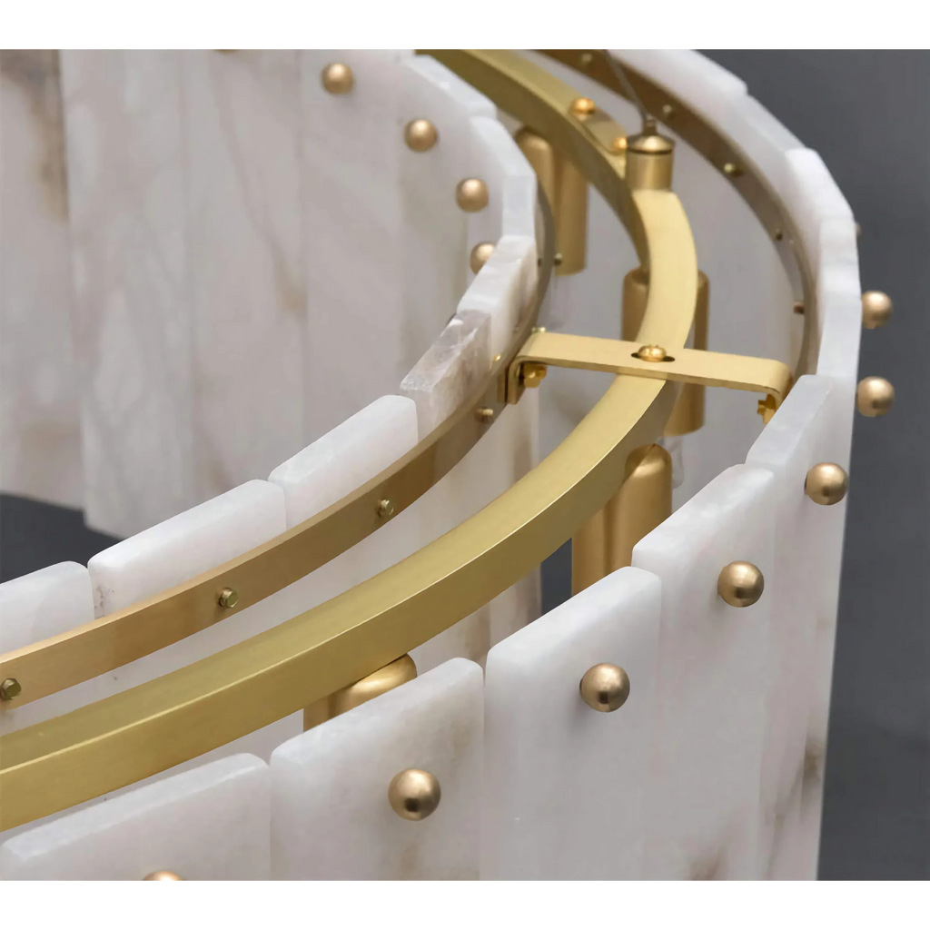 COPPER & ALABASTER CHANDELIER | CLNN025880