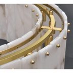 COPPER & ALABASTER CHANDELIER | CLNN025880