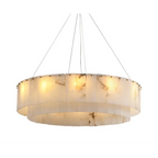 COPPER & ALABASTER CHANDELIER | CLNN025880