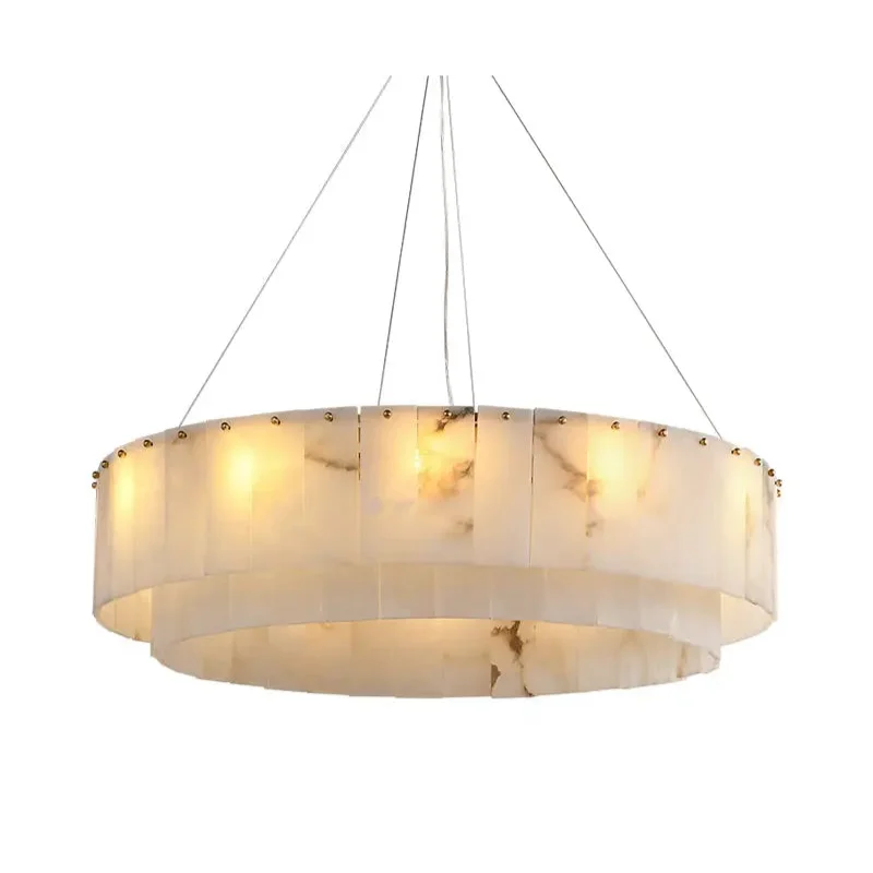 COPPER & ALABASTER CHANDELIER | CLNN025880