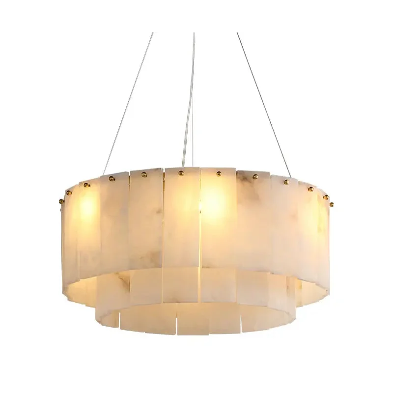 COPPER & ALABASTER CHANDELIER | CLNN025880