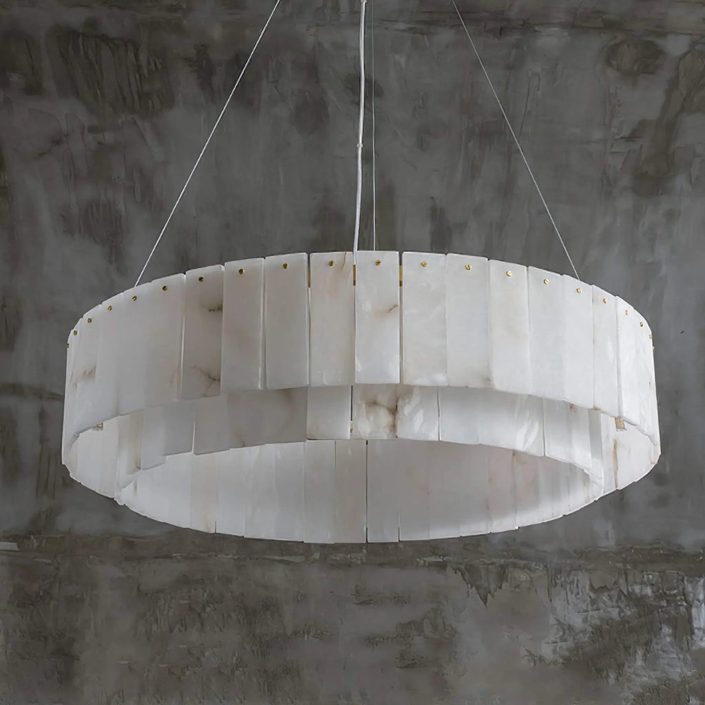 COPPER & ALABASTER CHANDELIER | CLNN025880