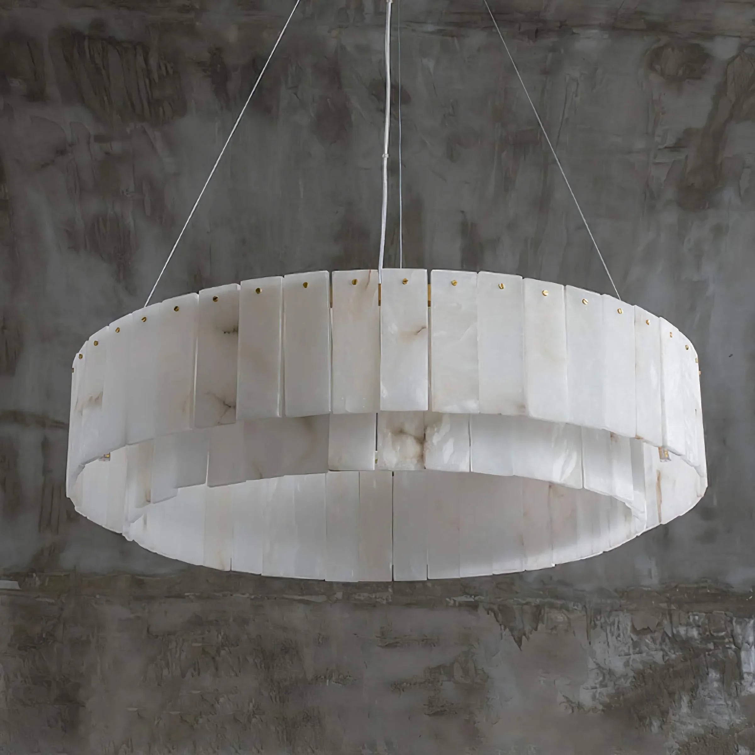 COPPER & ALABASTER CHANDELIER | CLNN025880