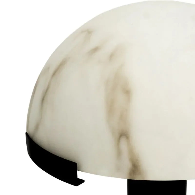 COPPER AND ALABASTER DOME TABLE LAMP | BLACK CL026MBZ