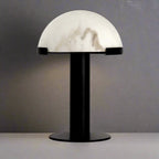 COPPER AND ALABASTER DOME TABLE LAMP | BLACK CL026MBZ