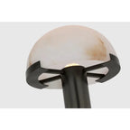 COPPER AND ALABASTER DOME TABLE LAMP | BLACK CL026MBZ