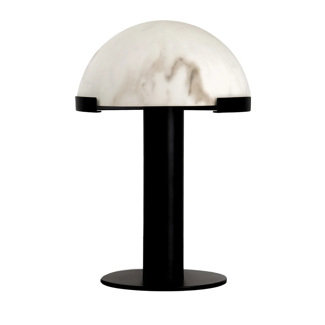 COPPER AND ALABASTER DOME TABLE LAMP | BLACK CL026MBZ
