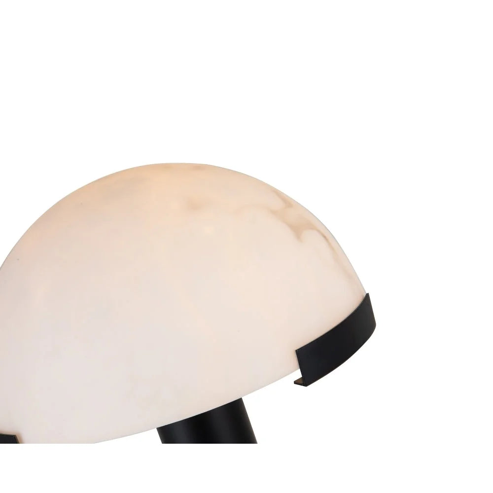 COPPER AND ALABASTER DOME TABLE LAMP | BLACK CL026MBZ