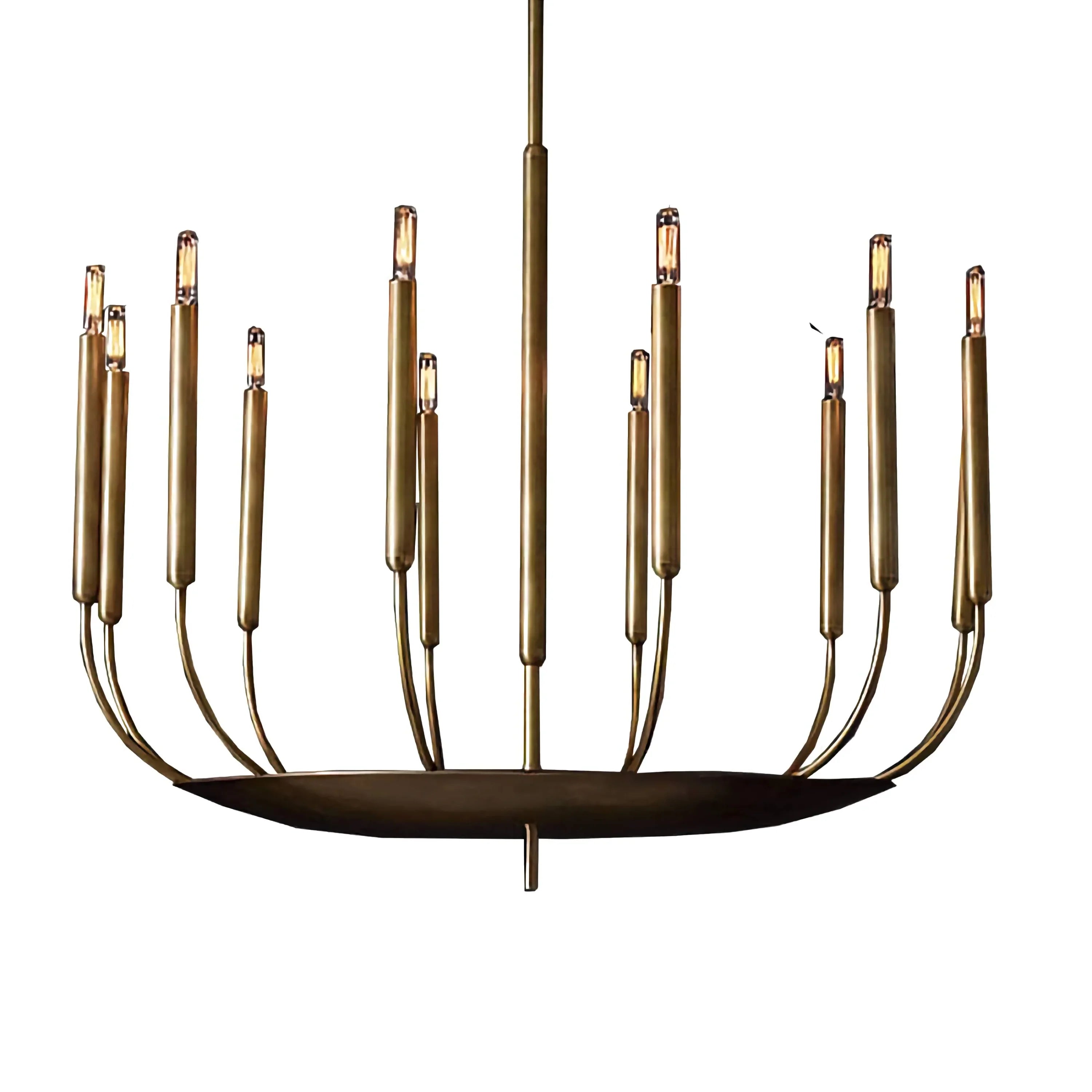 COPPER CANDLE CHANDELIER | CLYV096