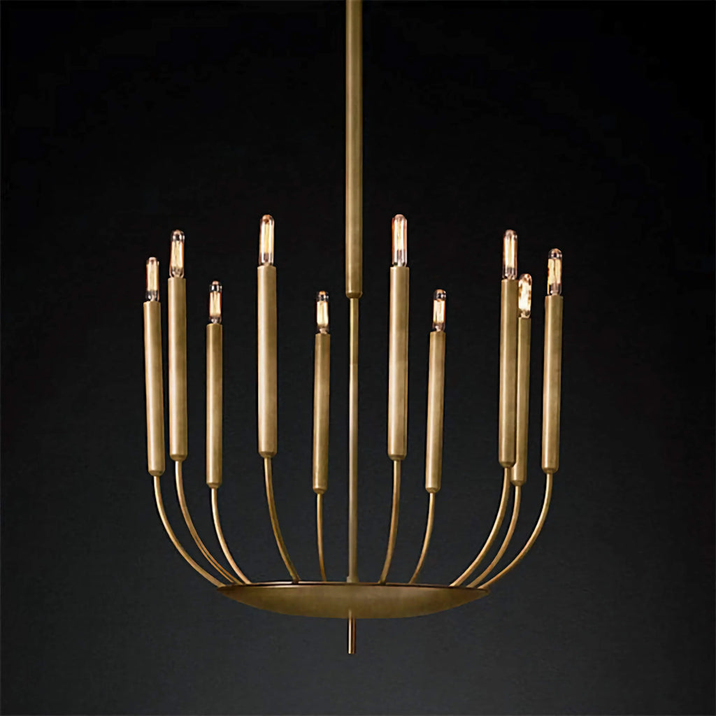 COPPER CANDLE CHANDELIER | CLYV096
