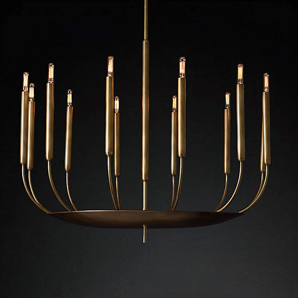 COPPER CANDLE CHANDELIER | CLYV096