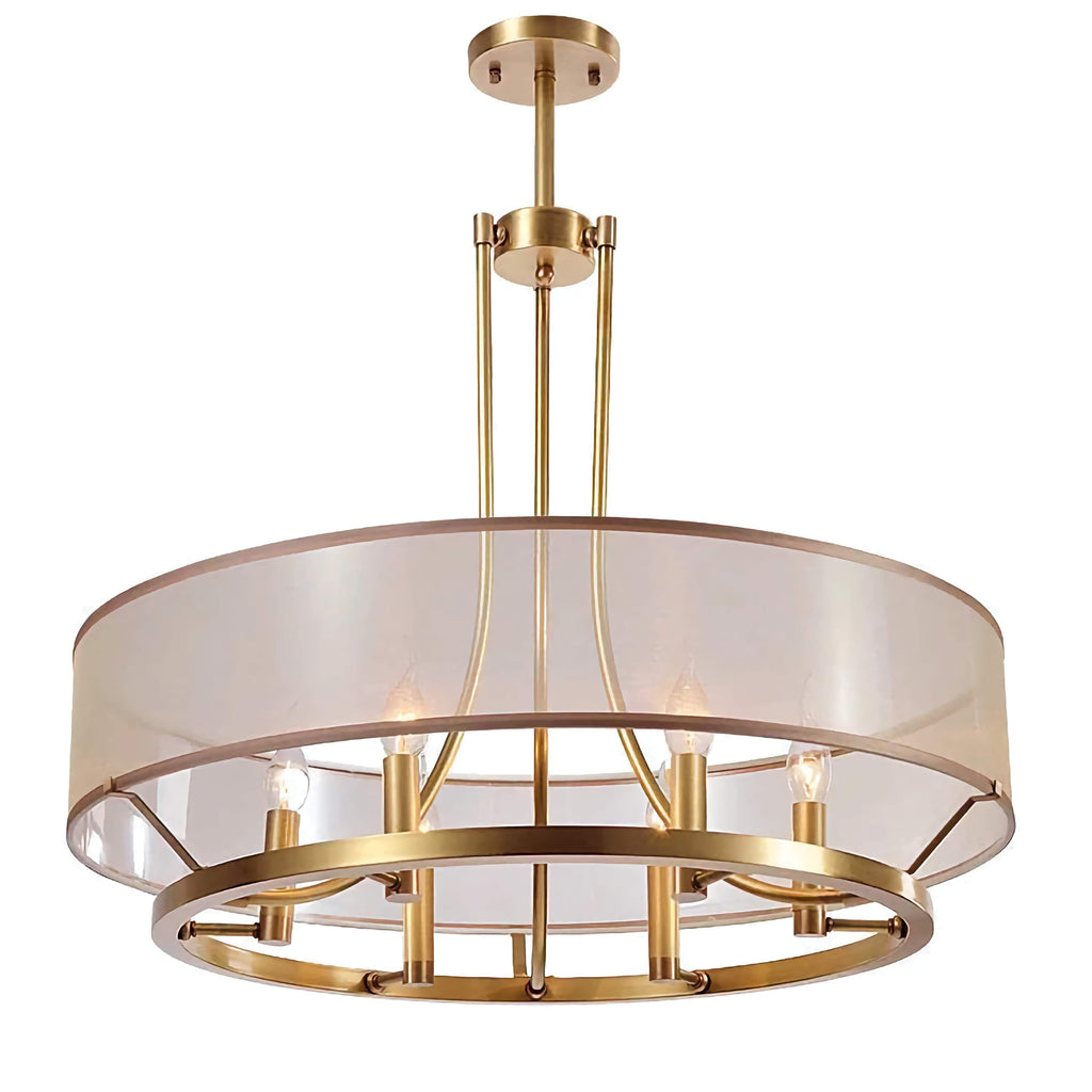 COPPER AND FABRIC SEMI-FLUSH MOUNT | DESIGN CLOPN110