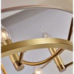 COPPER AND FABRIC SEMI-FLUSH MOUNT | DESIGN CLOPN110
