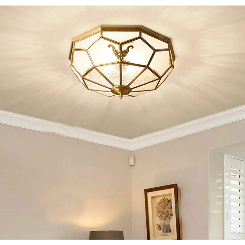 COPPER FROSTED GLASS CEILING LIGHTS