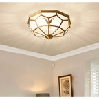 COPPER FROSTED GLASS CEILING LIGHTS