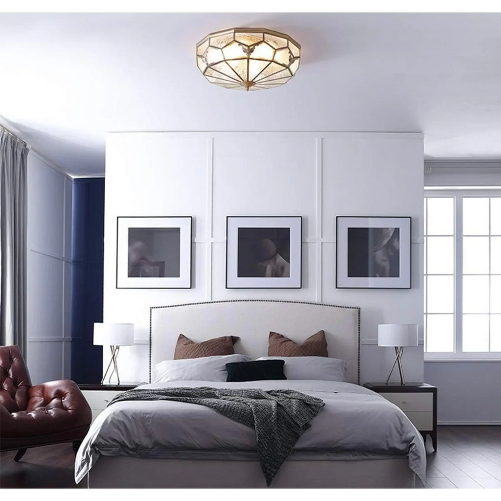 COPPER FROSTED GLASS CEILING LIGHTS