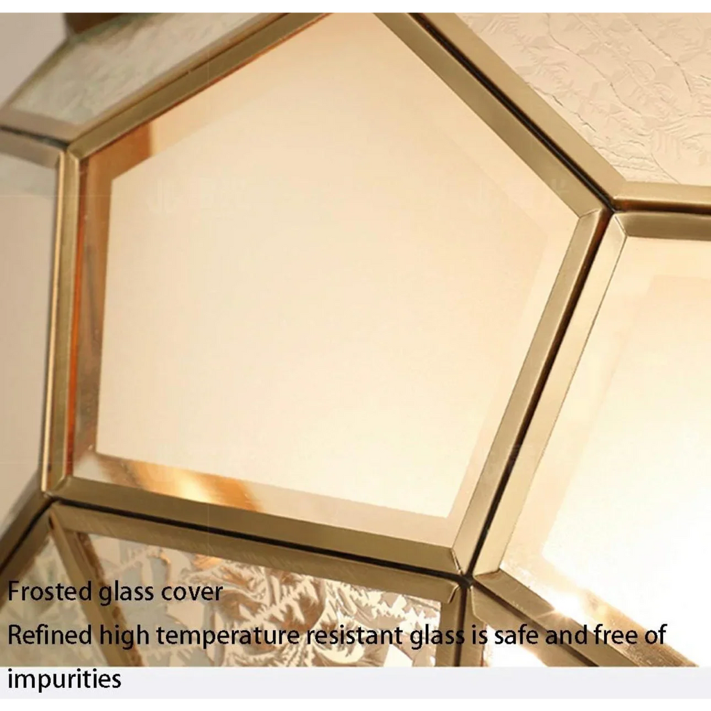 COPPER FROSTED GLASS CEILING LIGHTS