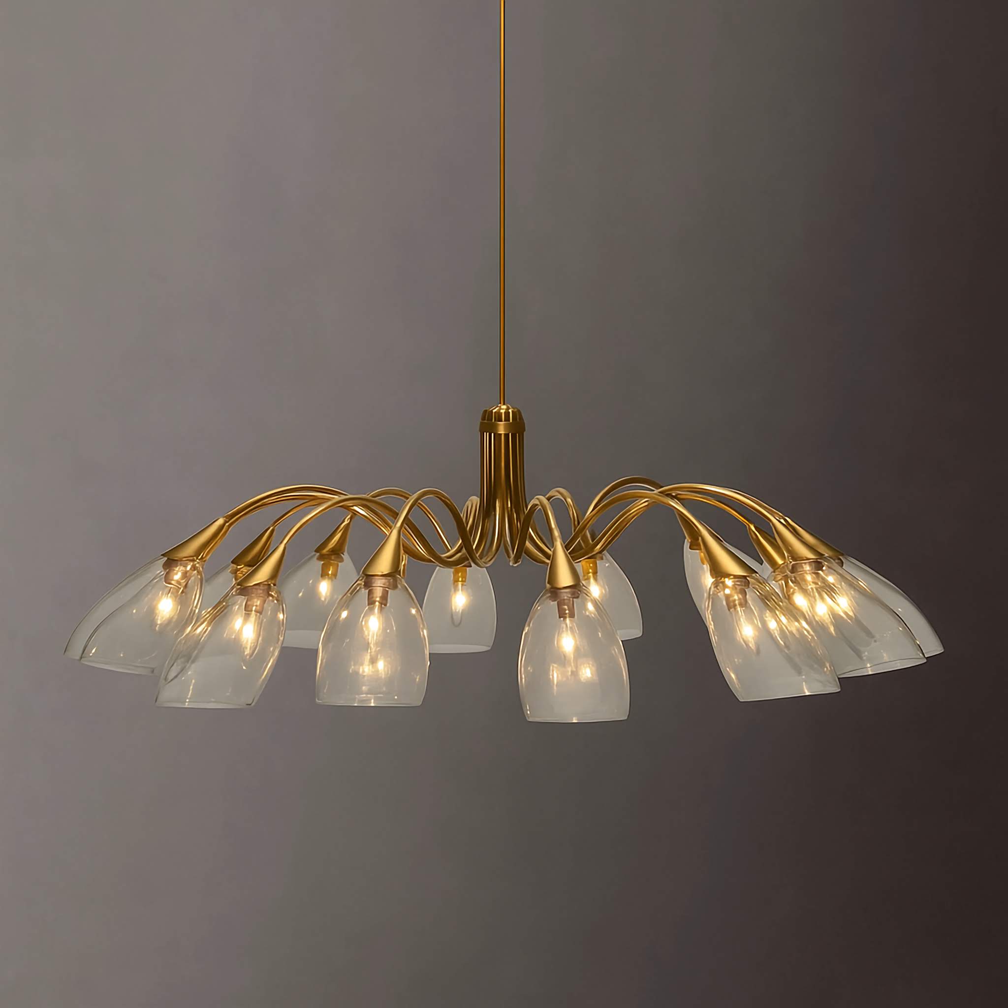 COPPER GLASS CHANDELIER | DESIGN CLAS720