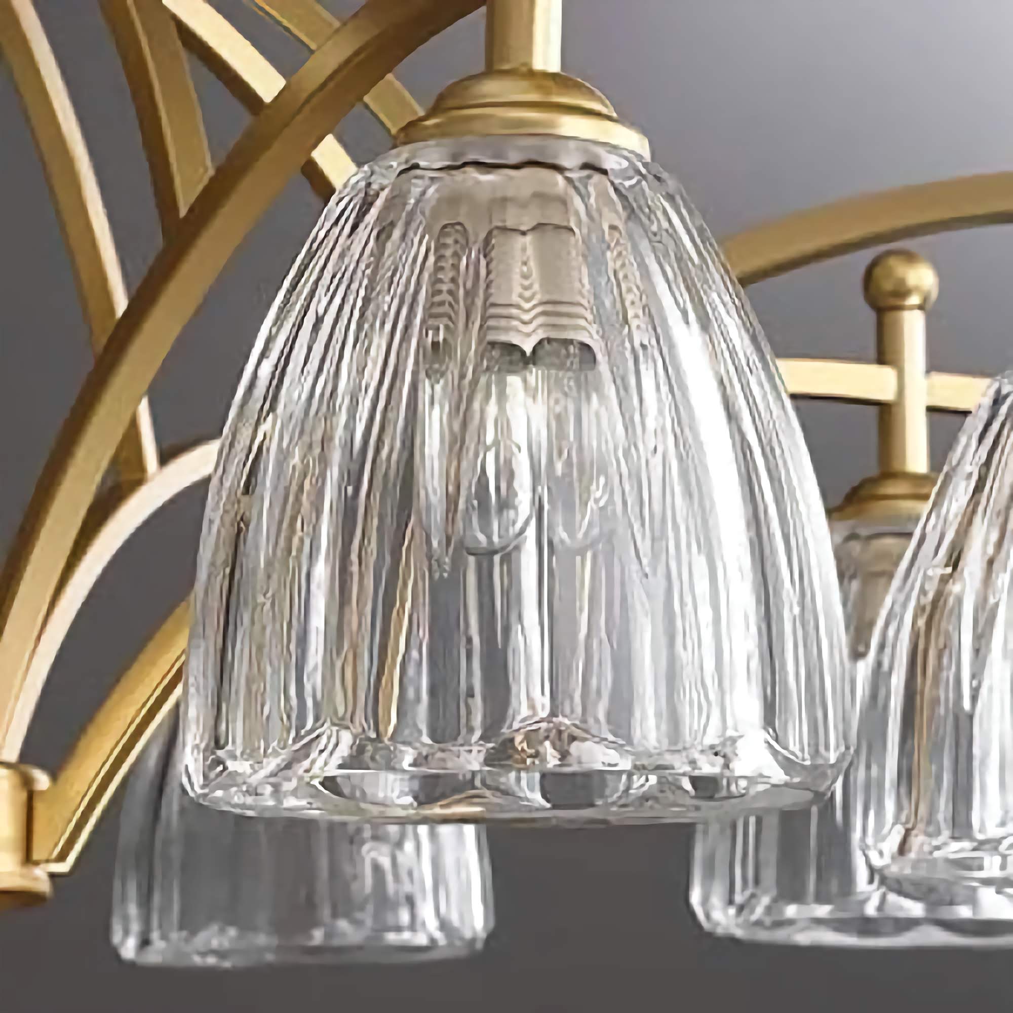 COPPER AND GLASS SEMI-FLUSH MOUNT CEILING LIGHT | DESIGN CLNN2200