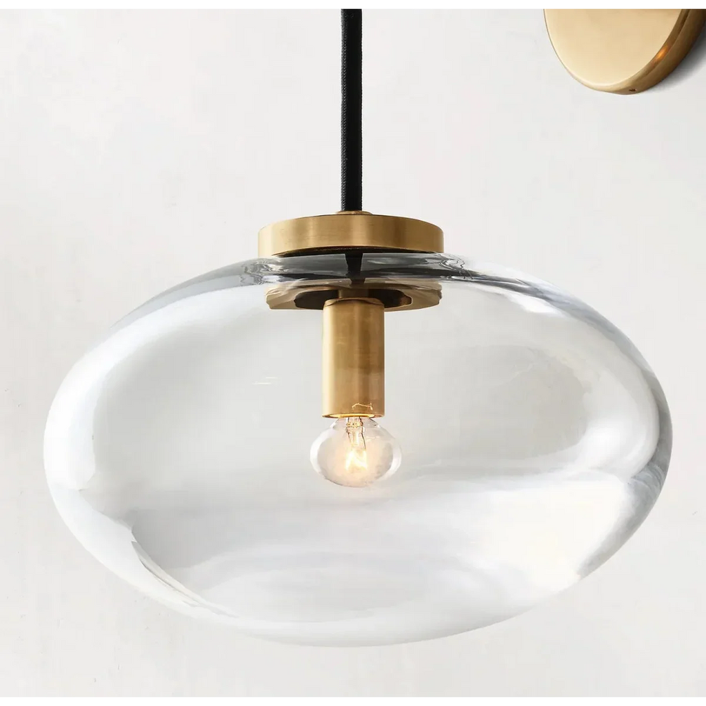 Brass GLASS WALL SCONCE | DESIGN CLFFD1